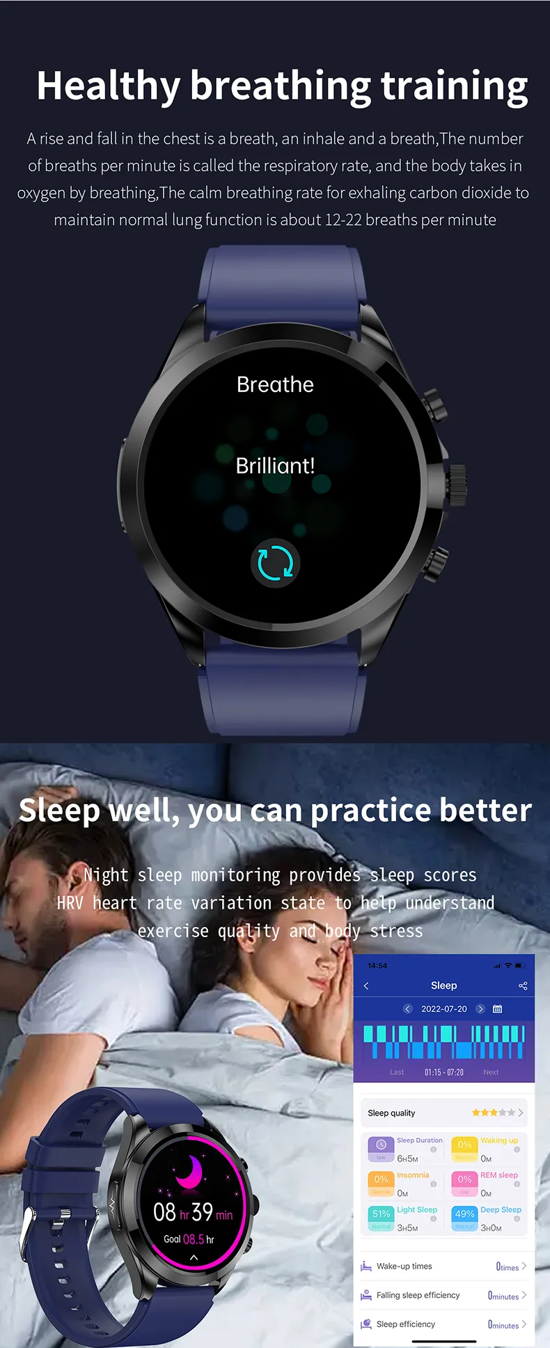 ECG Health Smartwatch ET440