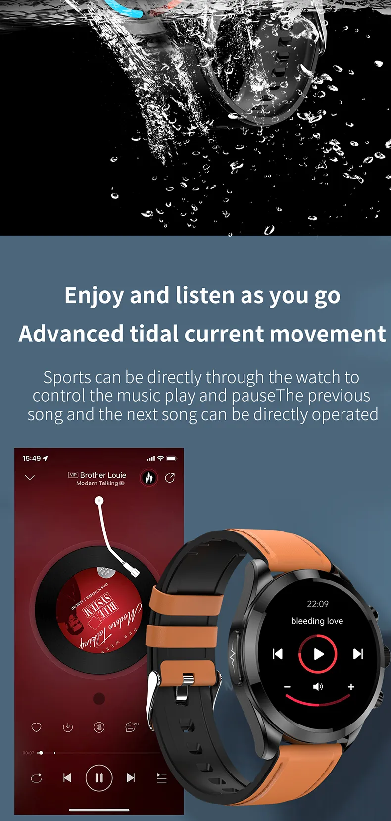 ECG Health Smartwatch ET440