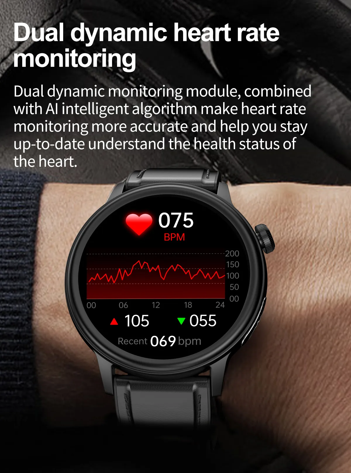 ECG Health Smartwatch ET470