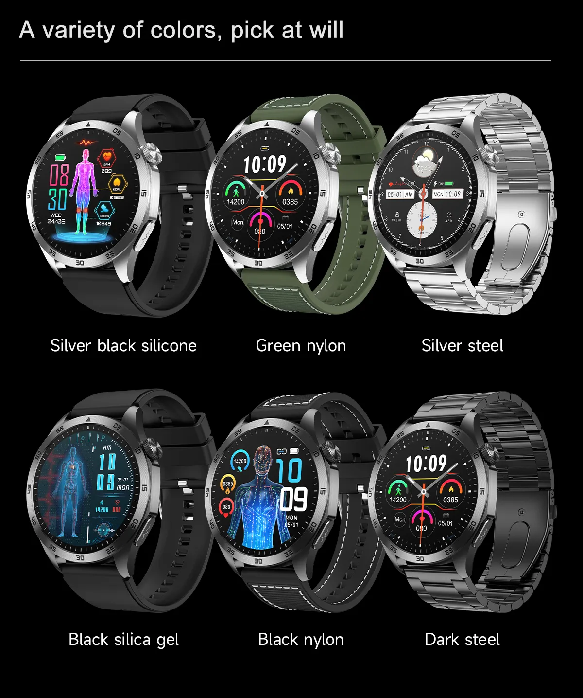 ECG Health Smartwatch ET485