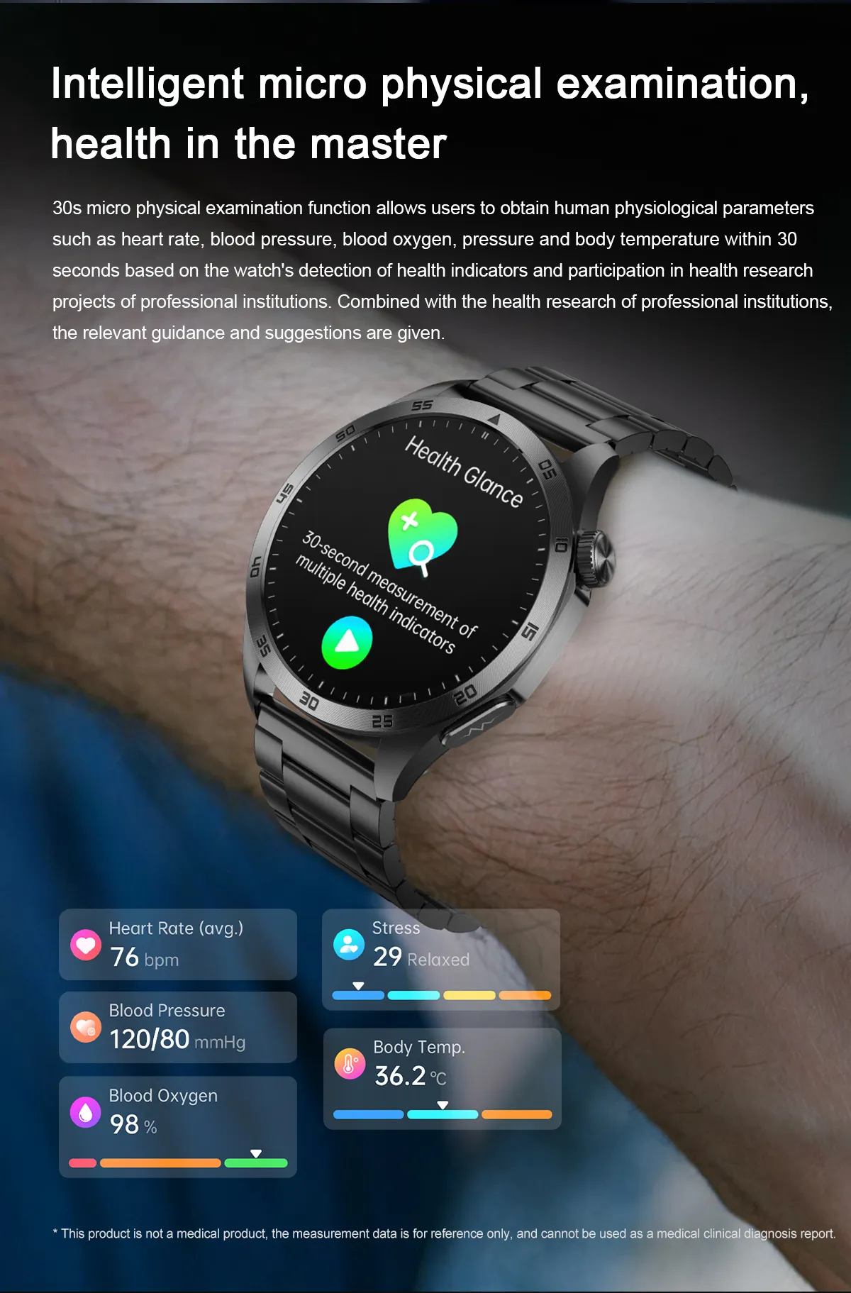 ECG Health Smartwatch ET485