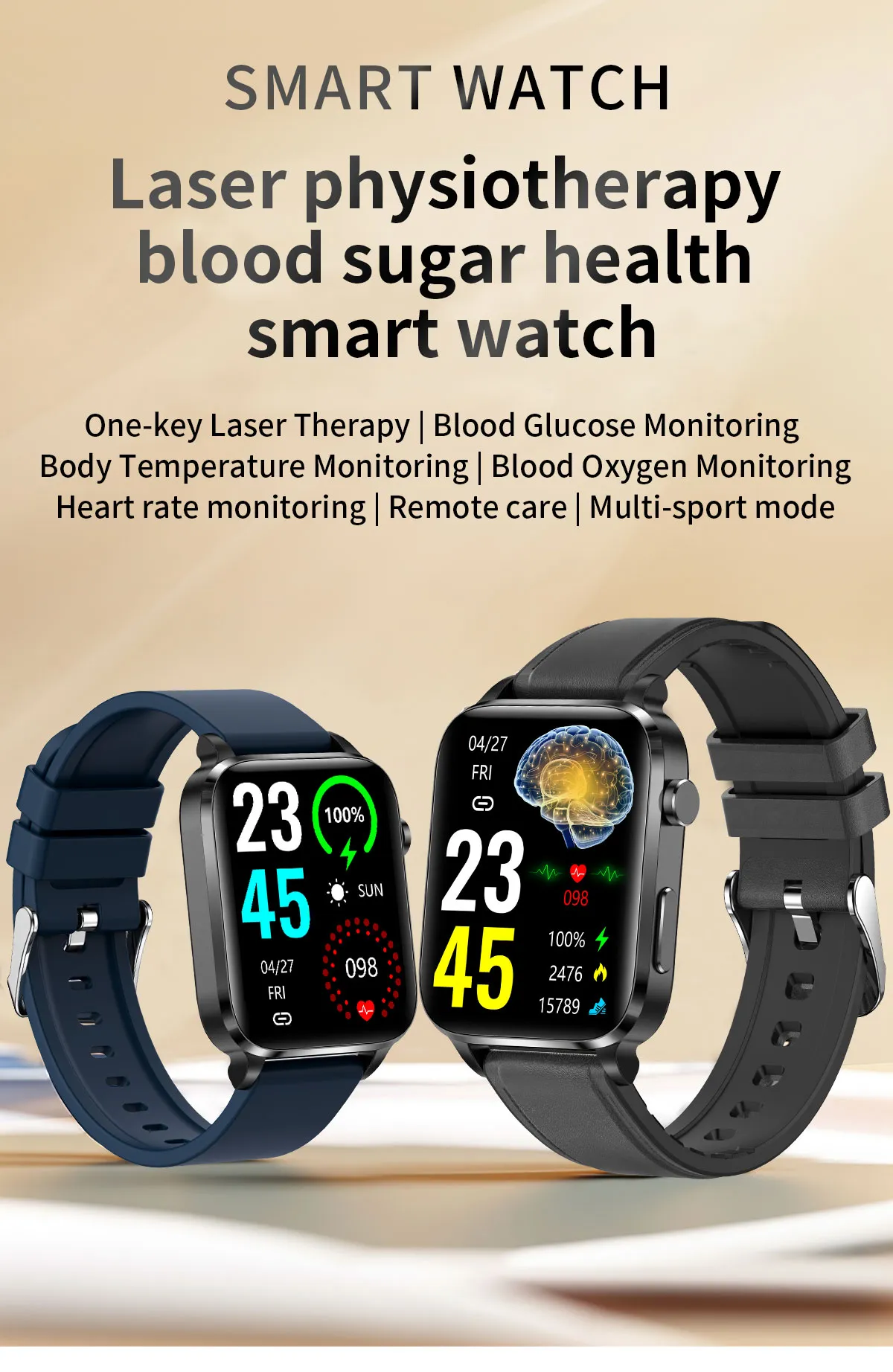 ECG Health Smartwatch F100