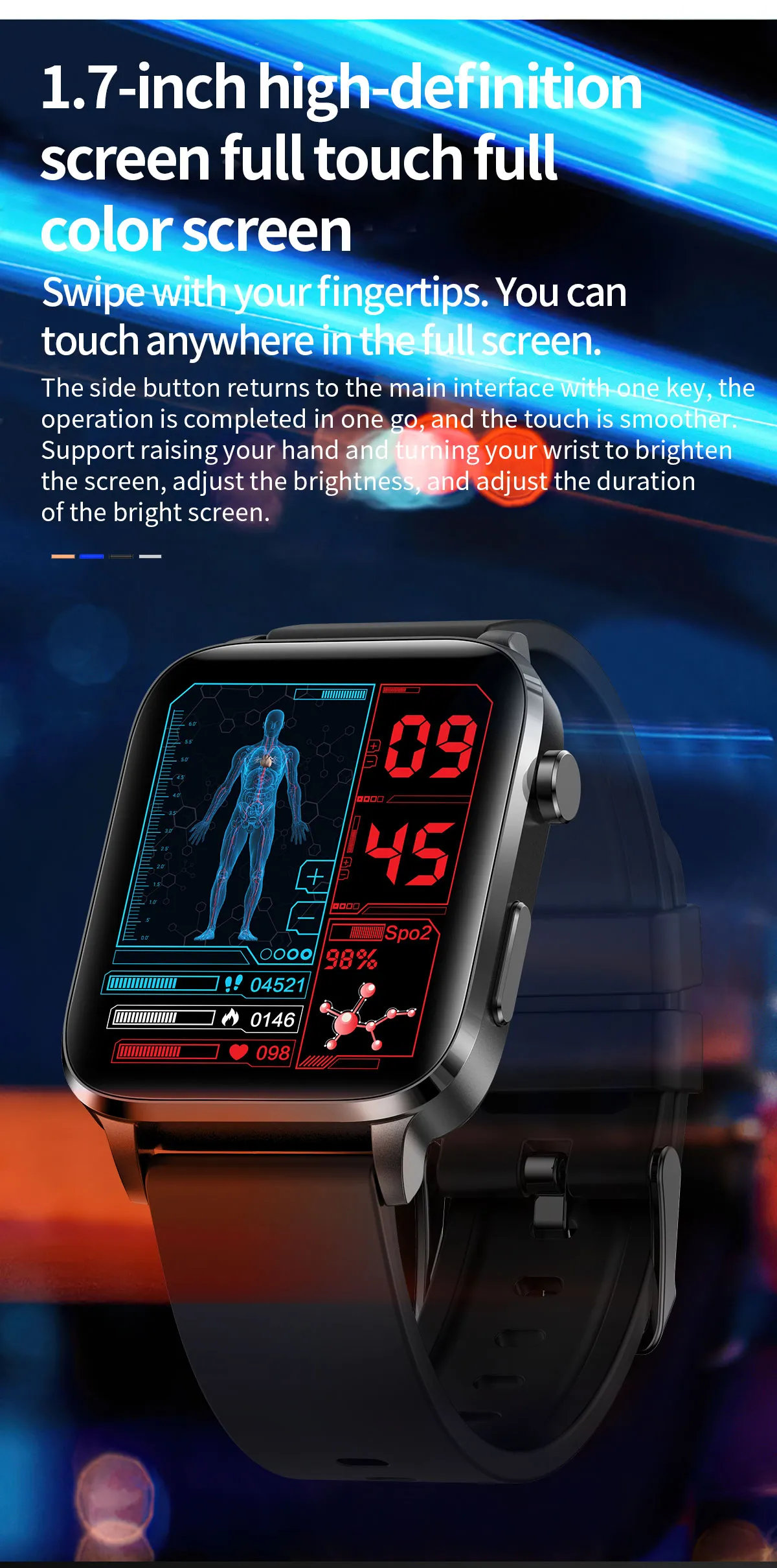 ECG Health Smartwatch F100