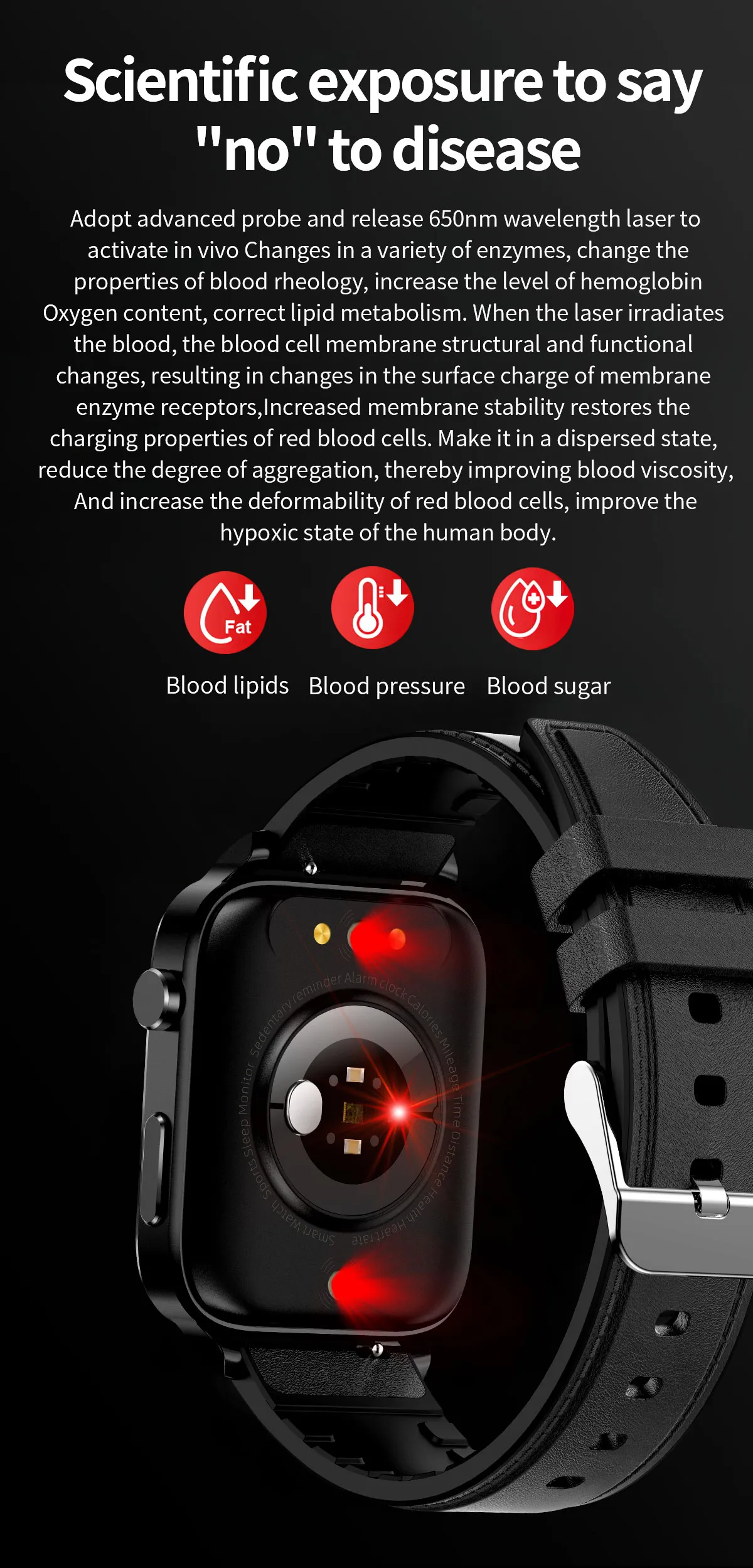 ECG Health Smartwatch F100