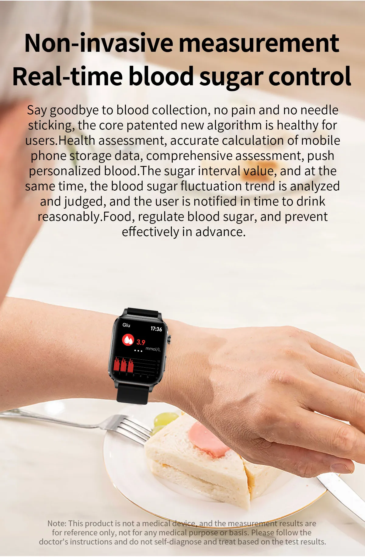 ECG Health Smartwatch F100
