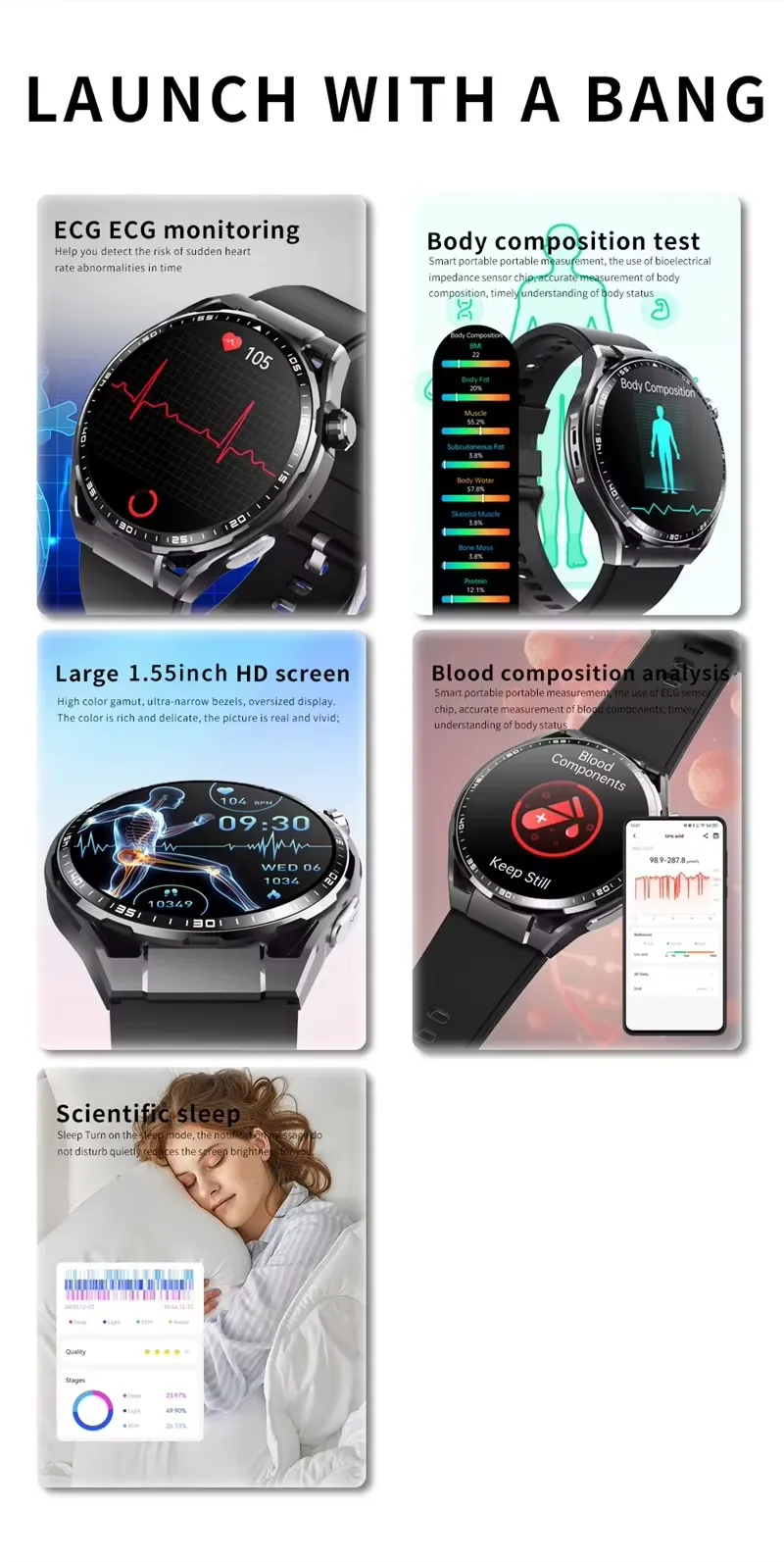 OLEVS Smartwatch F200