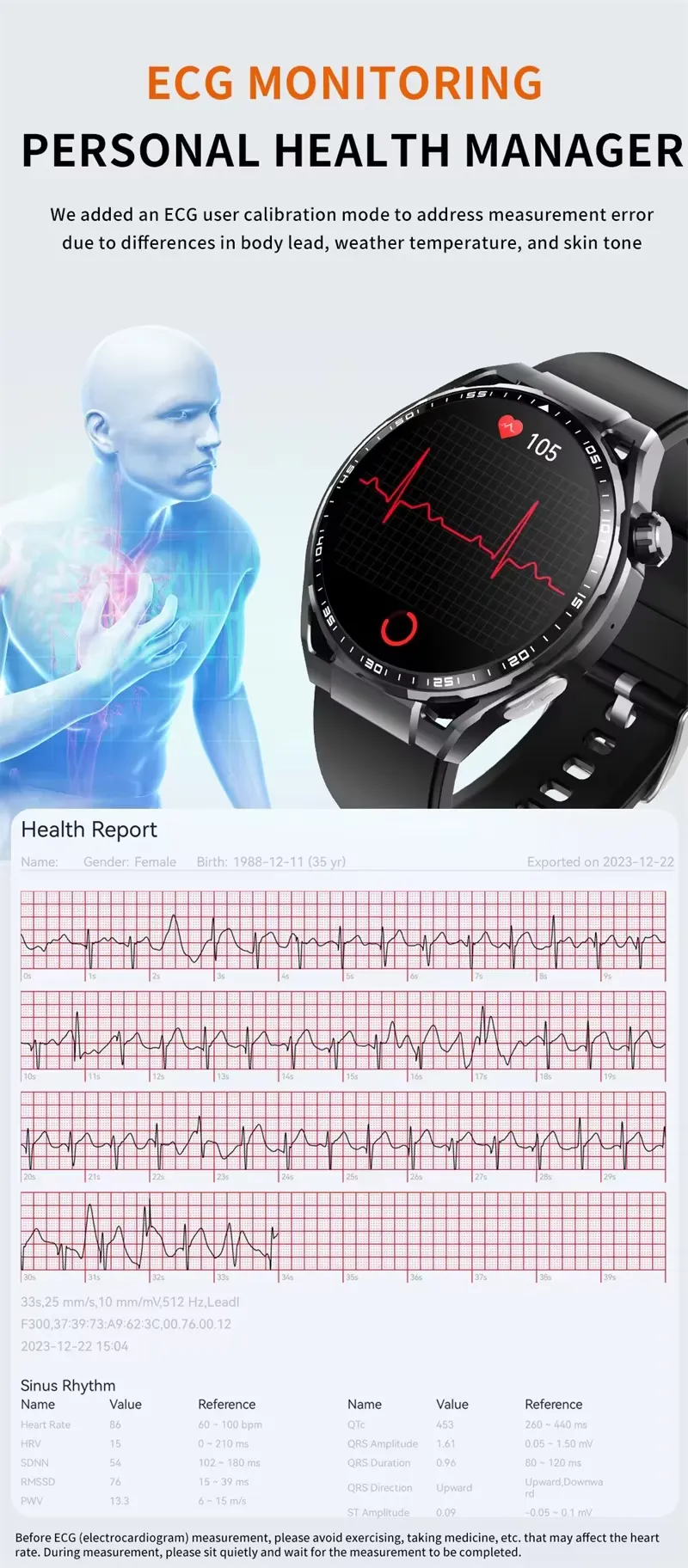 OLEVS Smartwatch F200