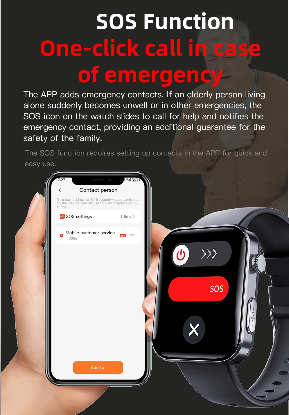 ECG Health Smartwatch F300
