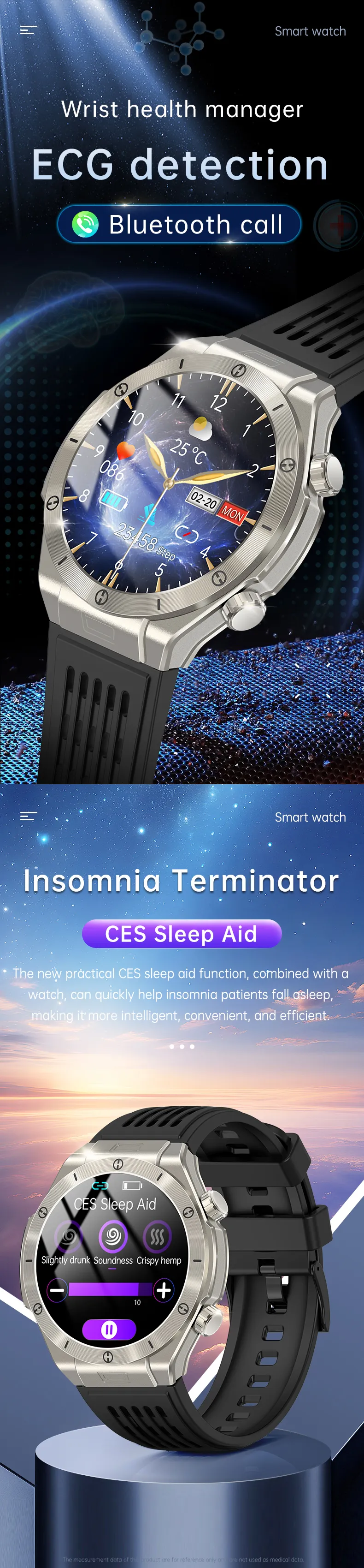 ECG Health Smartwatch FD01