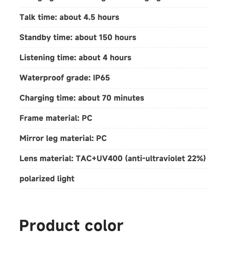 Olevs Smart Glasses G02