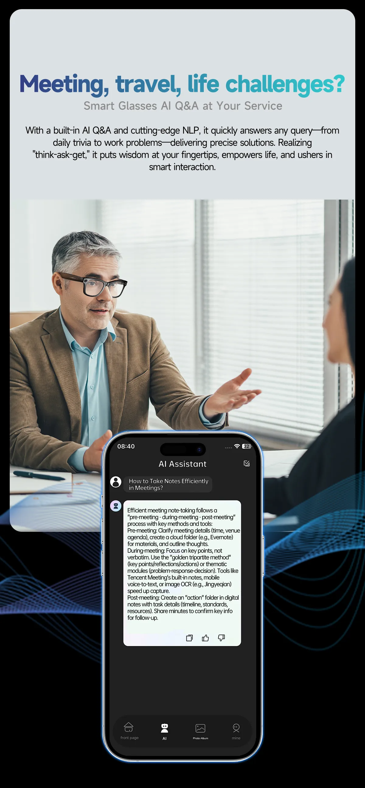 Olevs Smart Glasses GS4