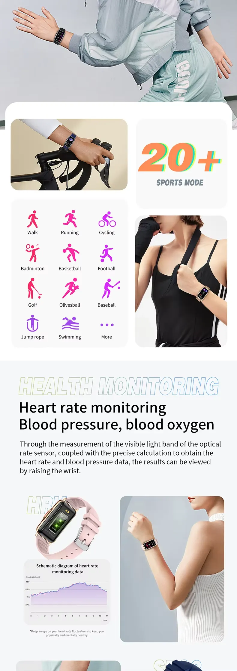 Olevs Smart Bracelet H80