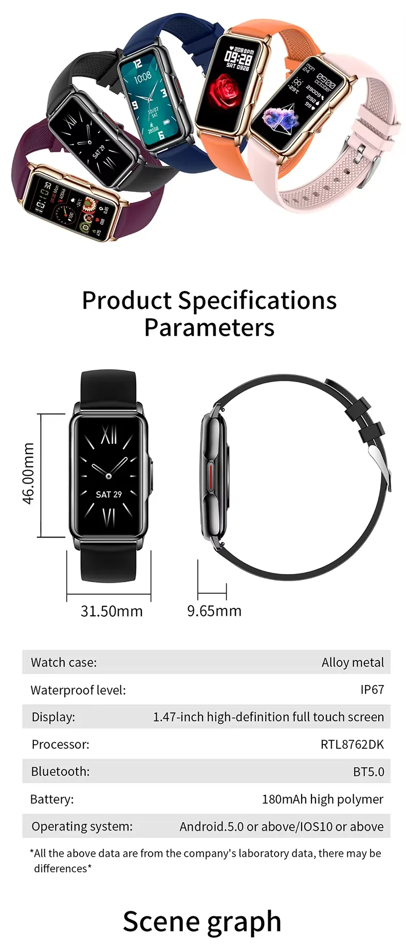 Olevs Smart Bracelet H80