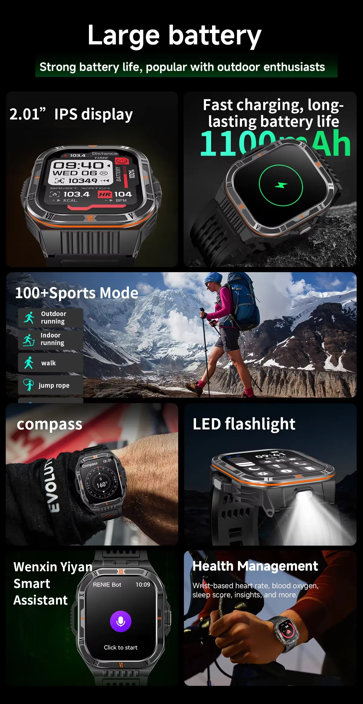 Olevs Smartwatch HT38