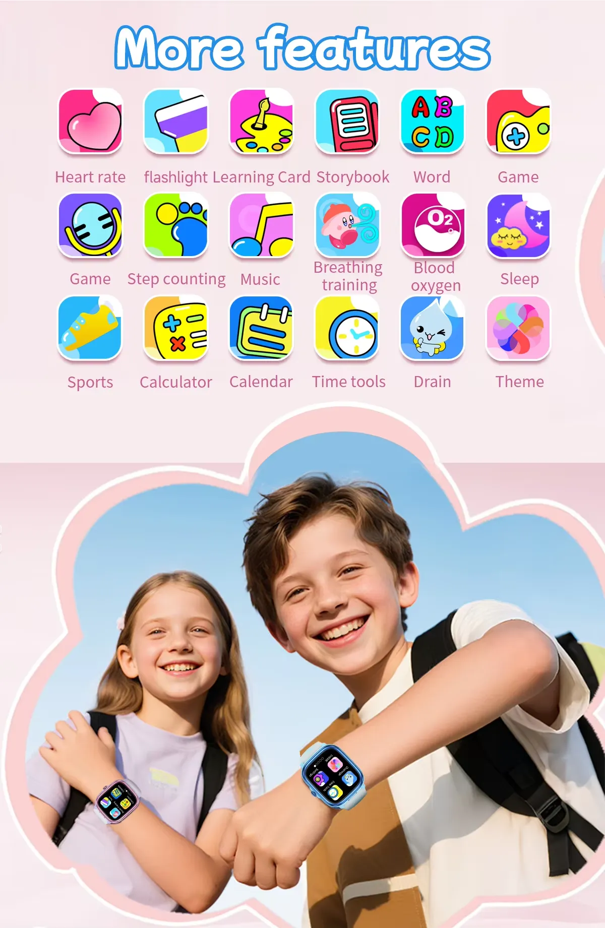 OLEVS Kids Smartwatch HT40