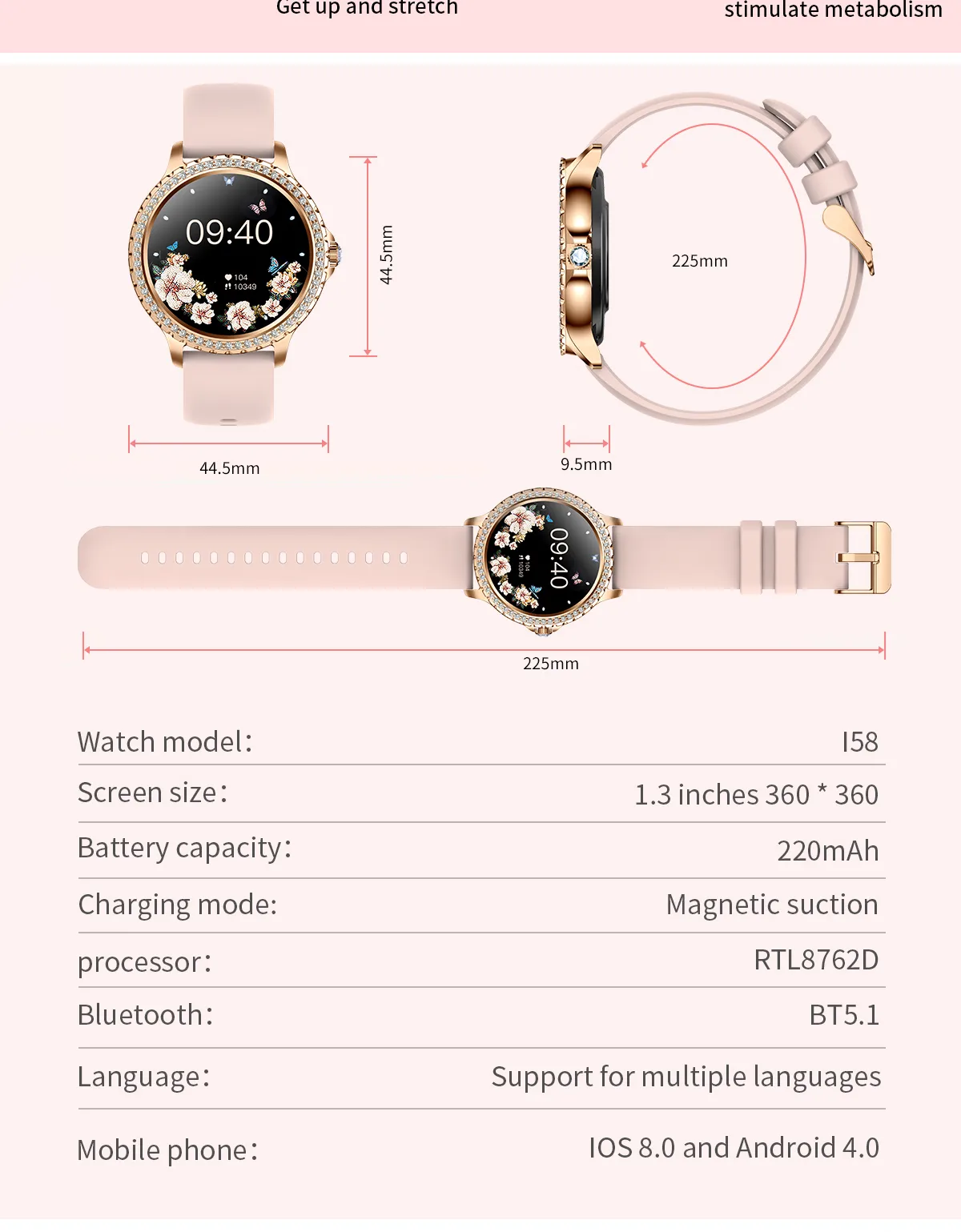 Olevs Smartwatch I58