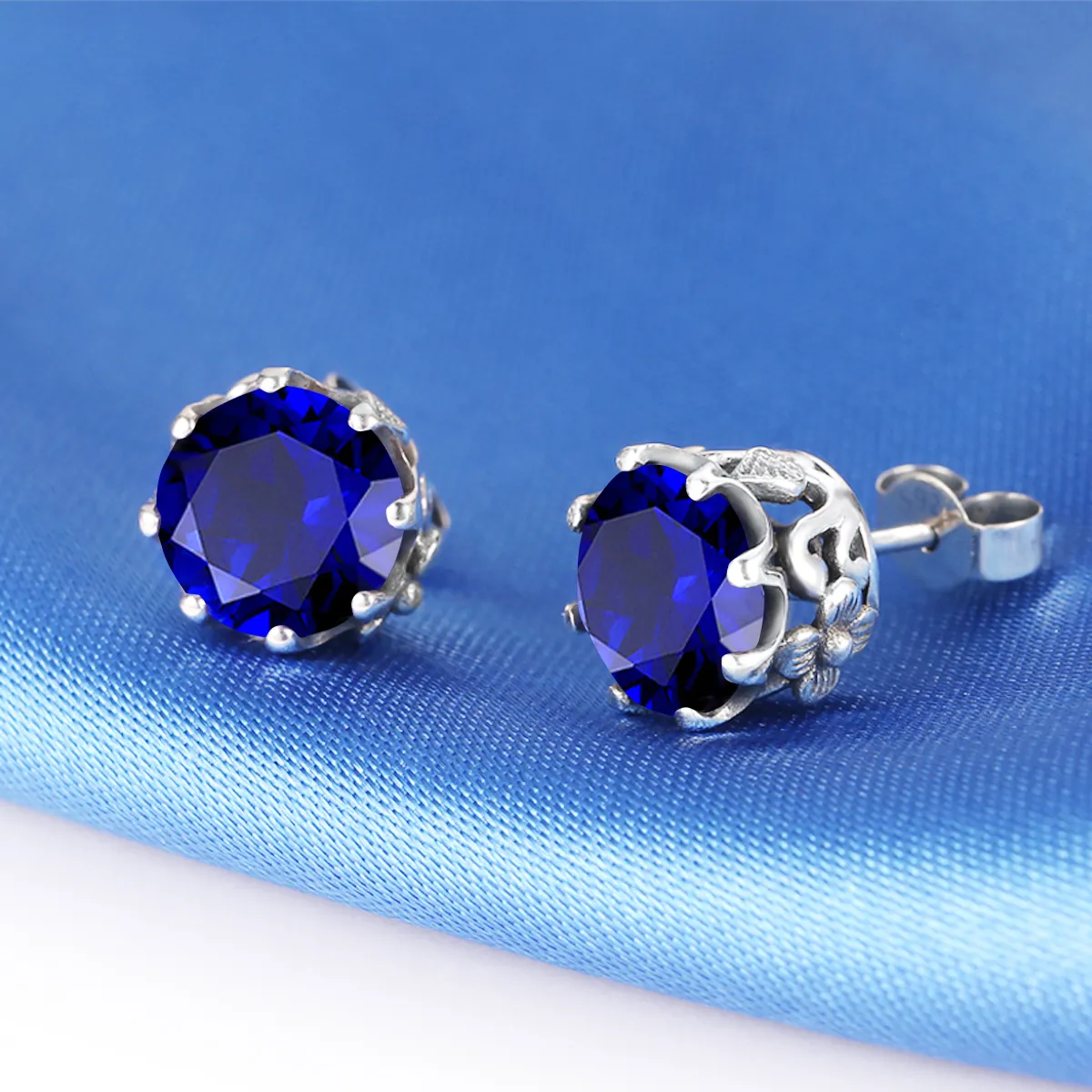 Vintage Mother Sapphire Jewelry Set