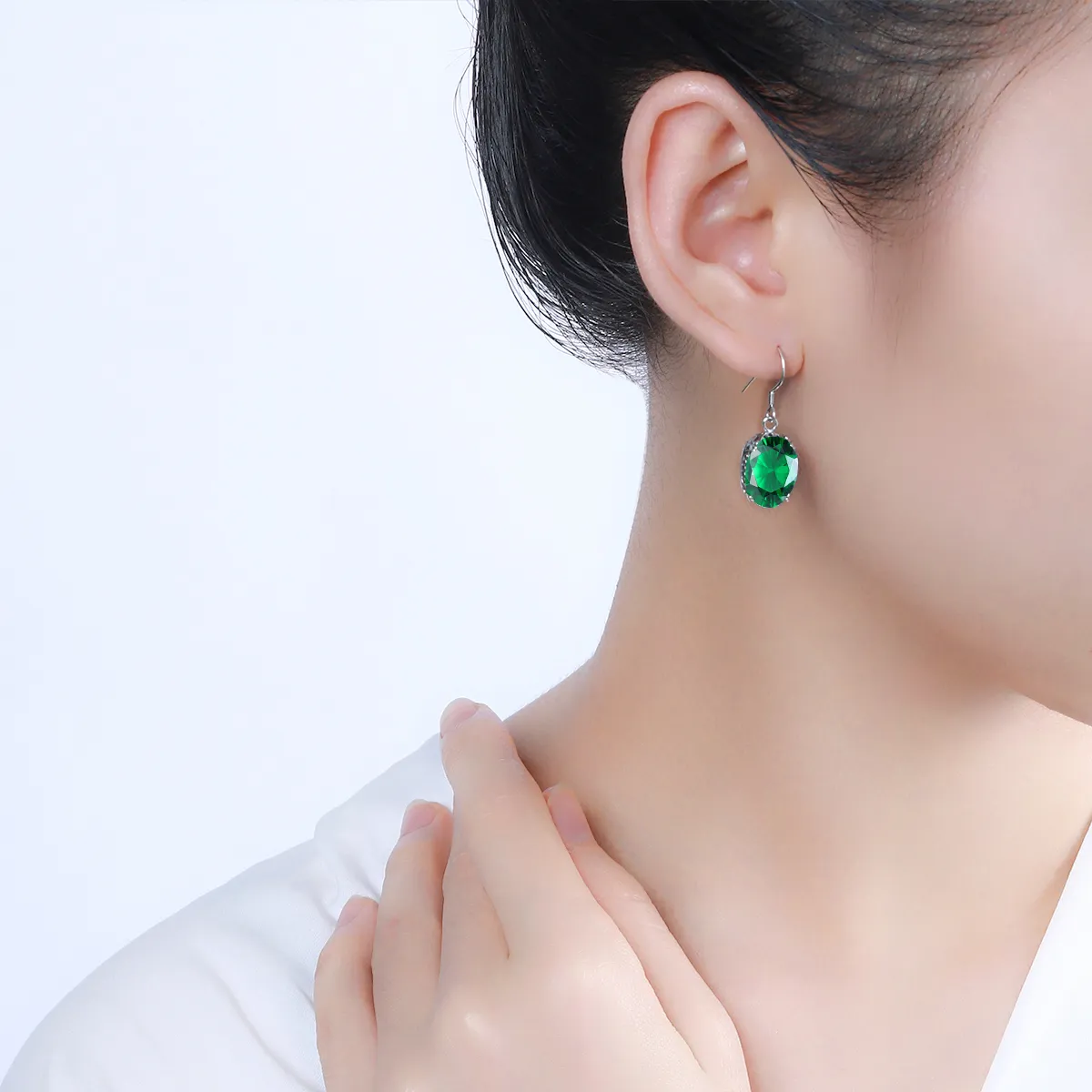 Edwardian Filigree Emerald Jewelry Set