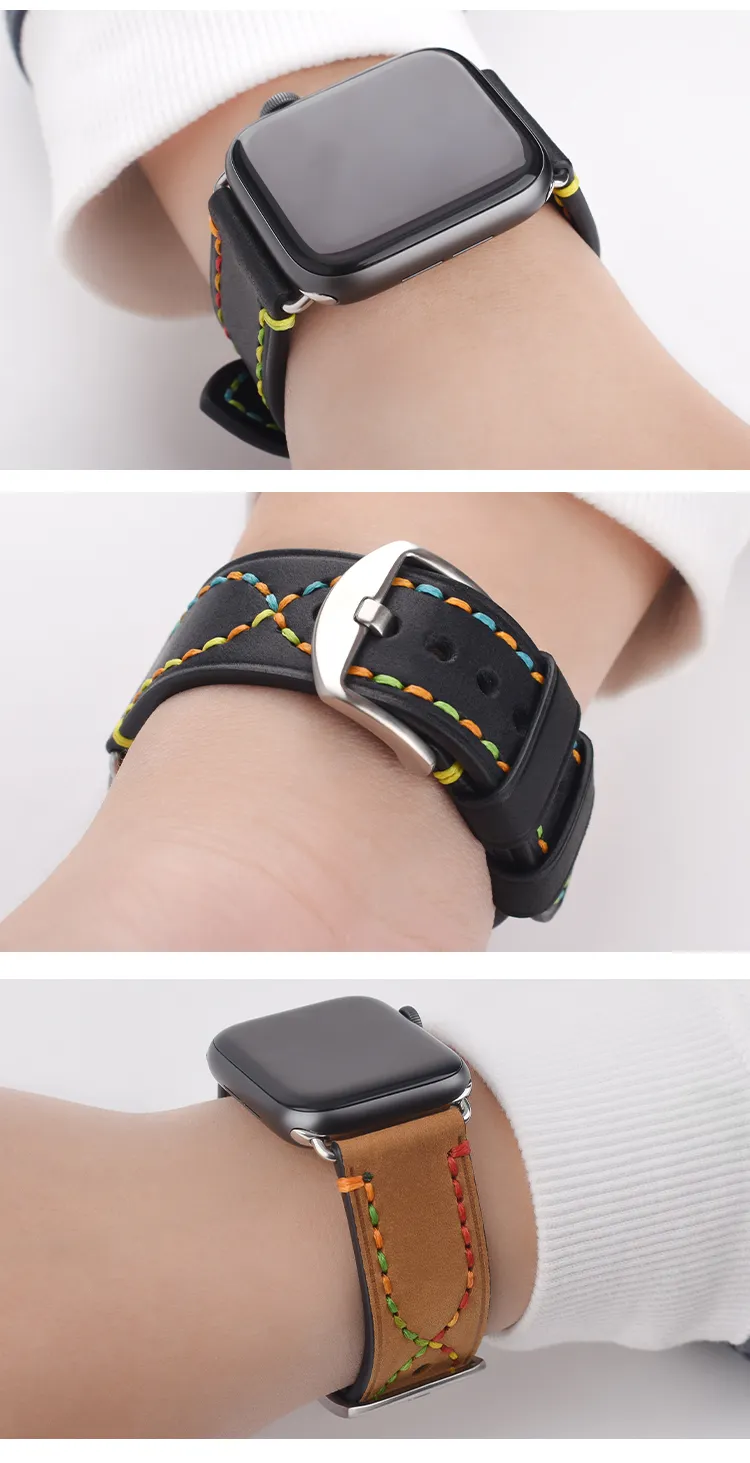 Vintage Leather Apple Watch Band