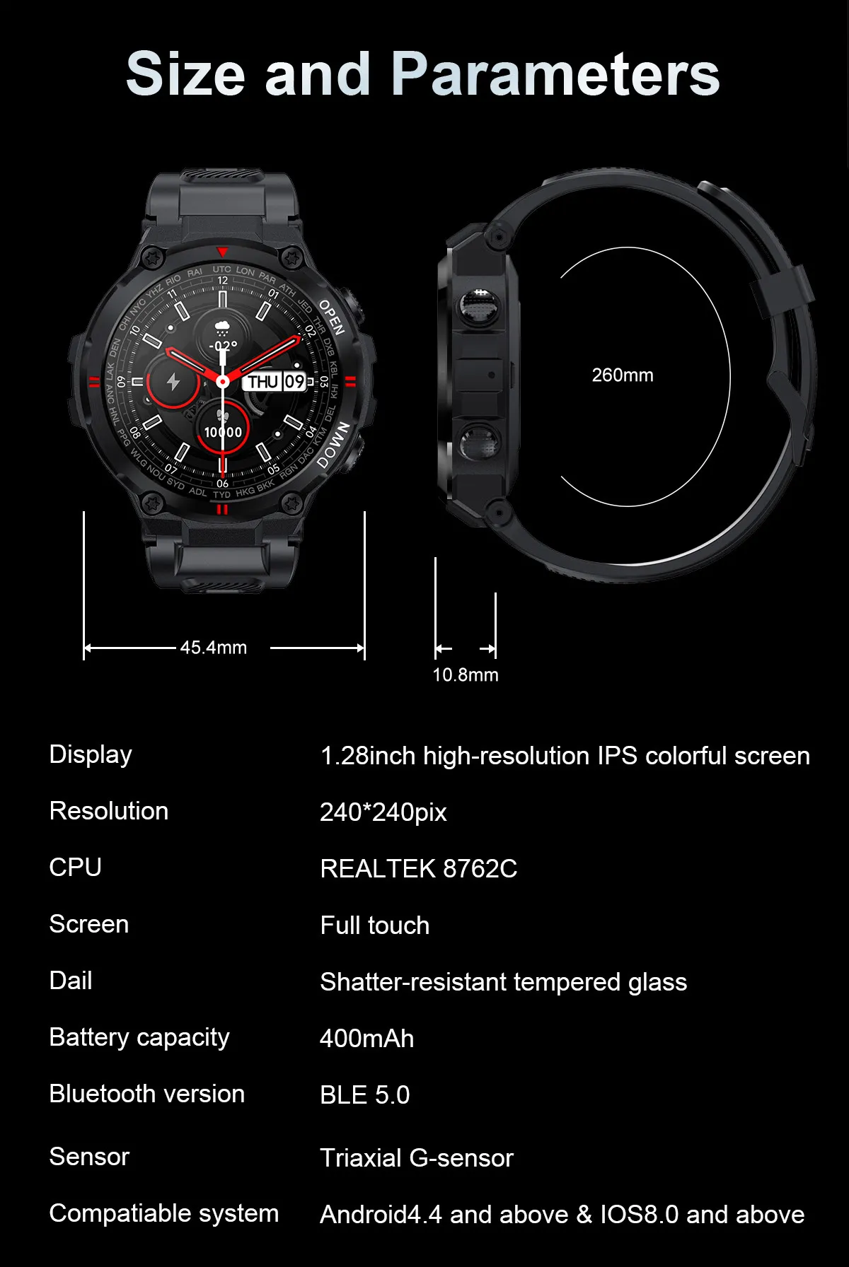 Olevs Smartwatch K22