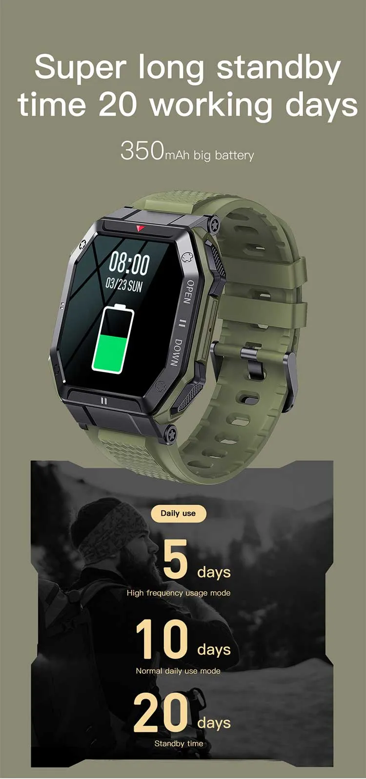 Olevs Smartwatch K55