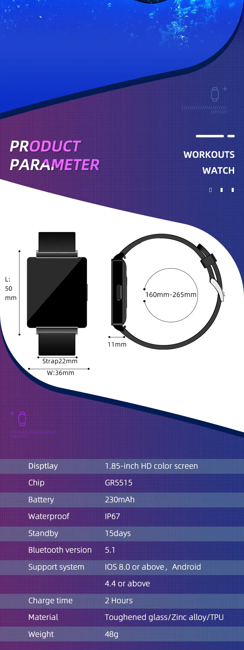 ECG Health Smartwatch KS01