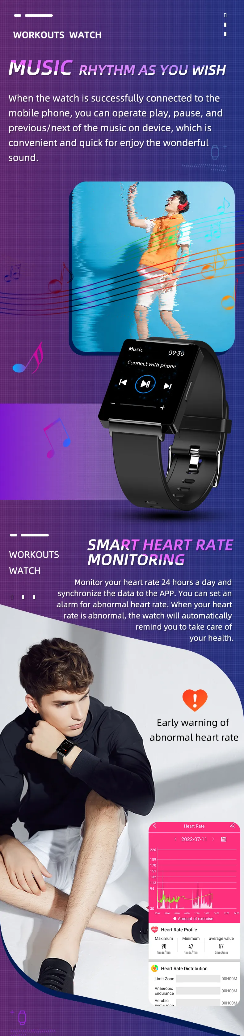 ECG Health Smartwatch KS01