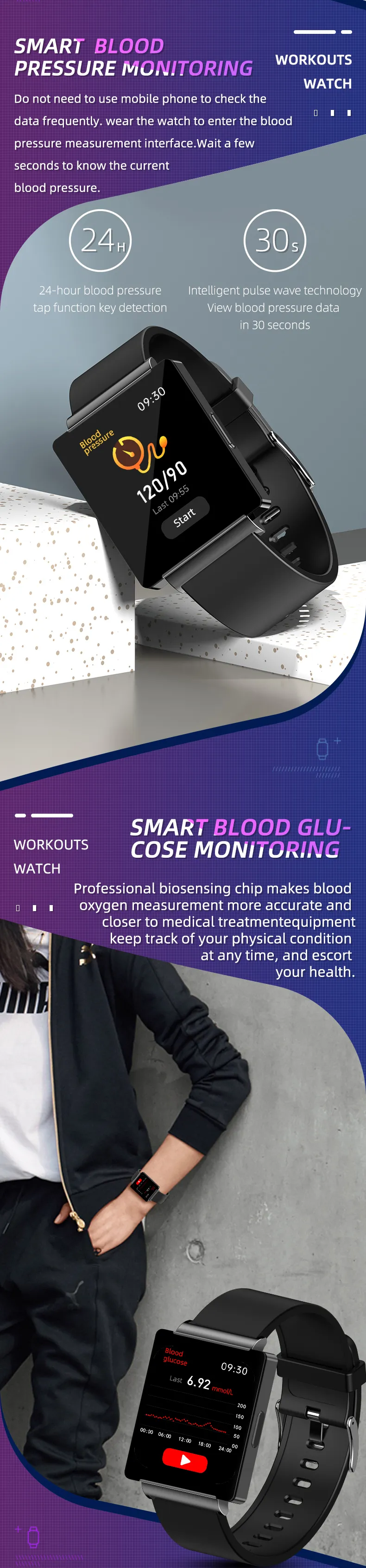 ECG Health Smartwatch KS01