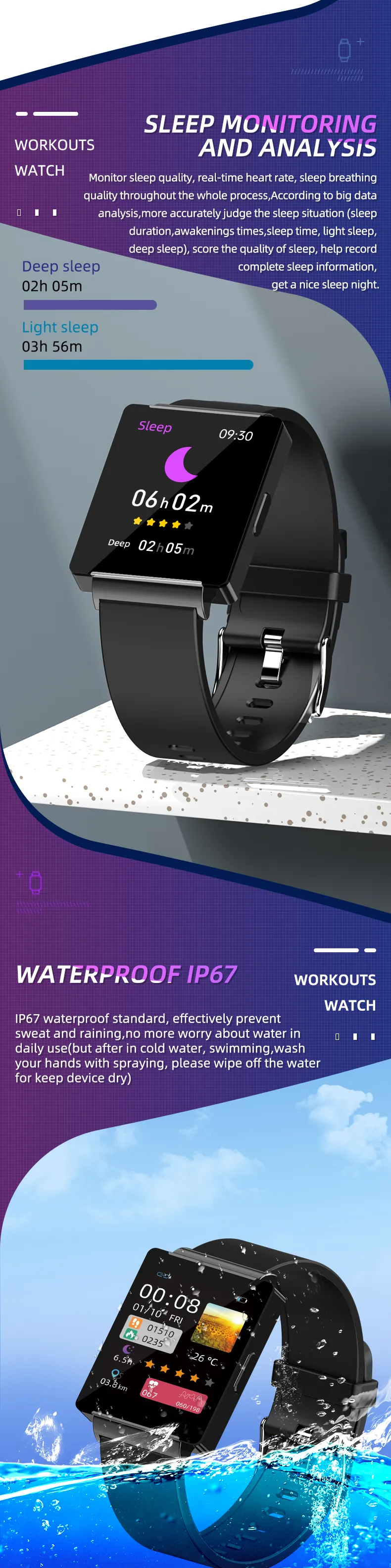 ECG Health Smartwatch KS01