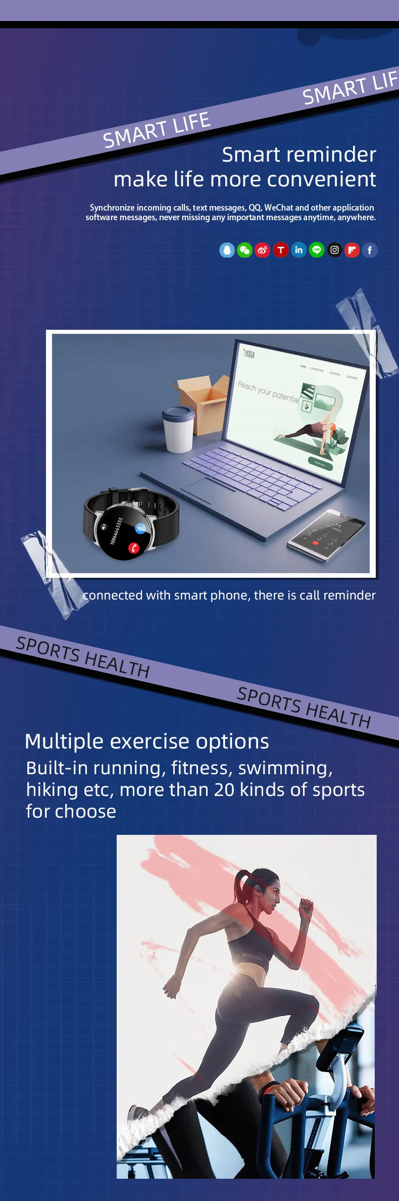 ECG Health Smartwatch KS02