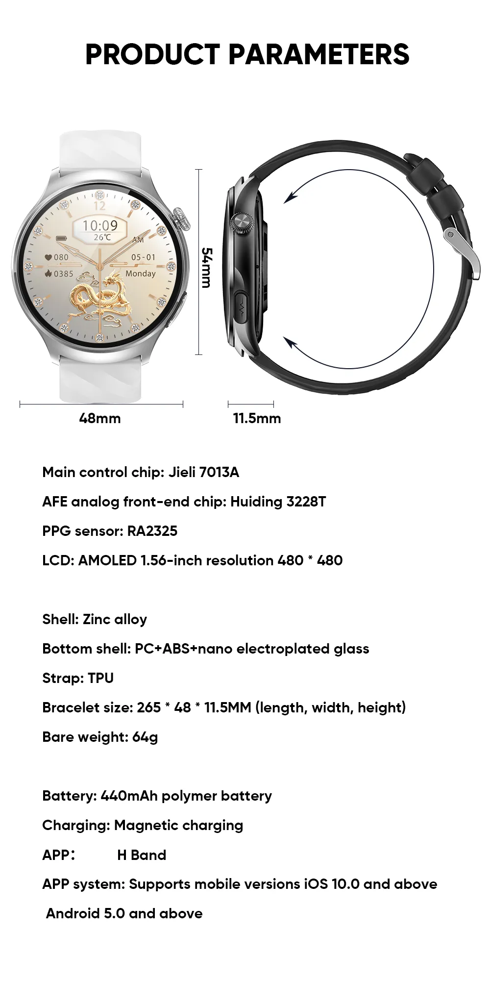 Olevs Smartwatch MT600