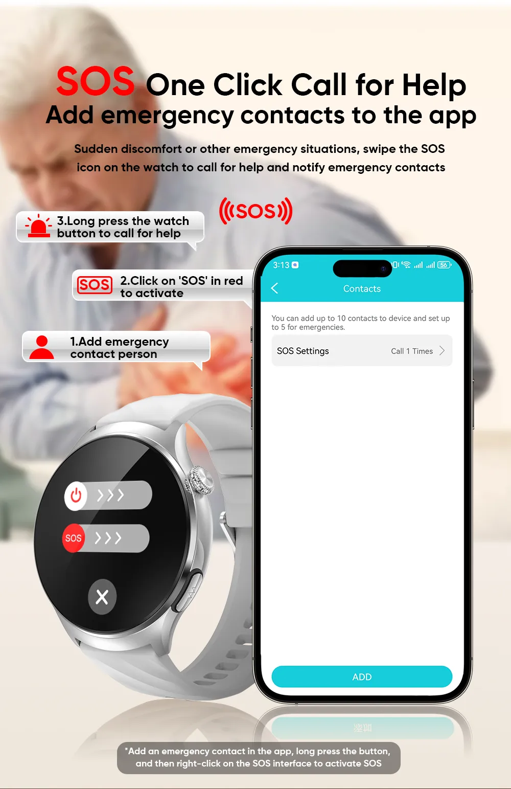Olevs Smartwatch MT600
