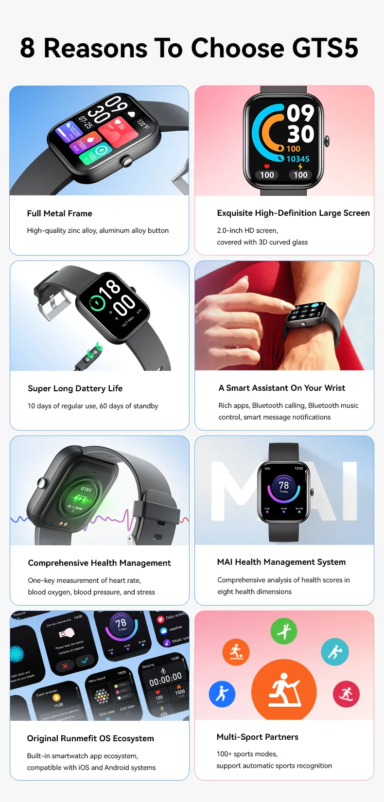 Fashion Health Smartwatch MTS5