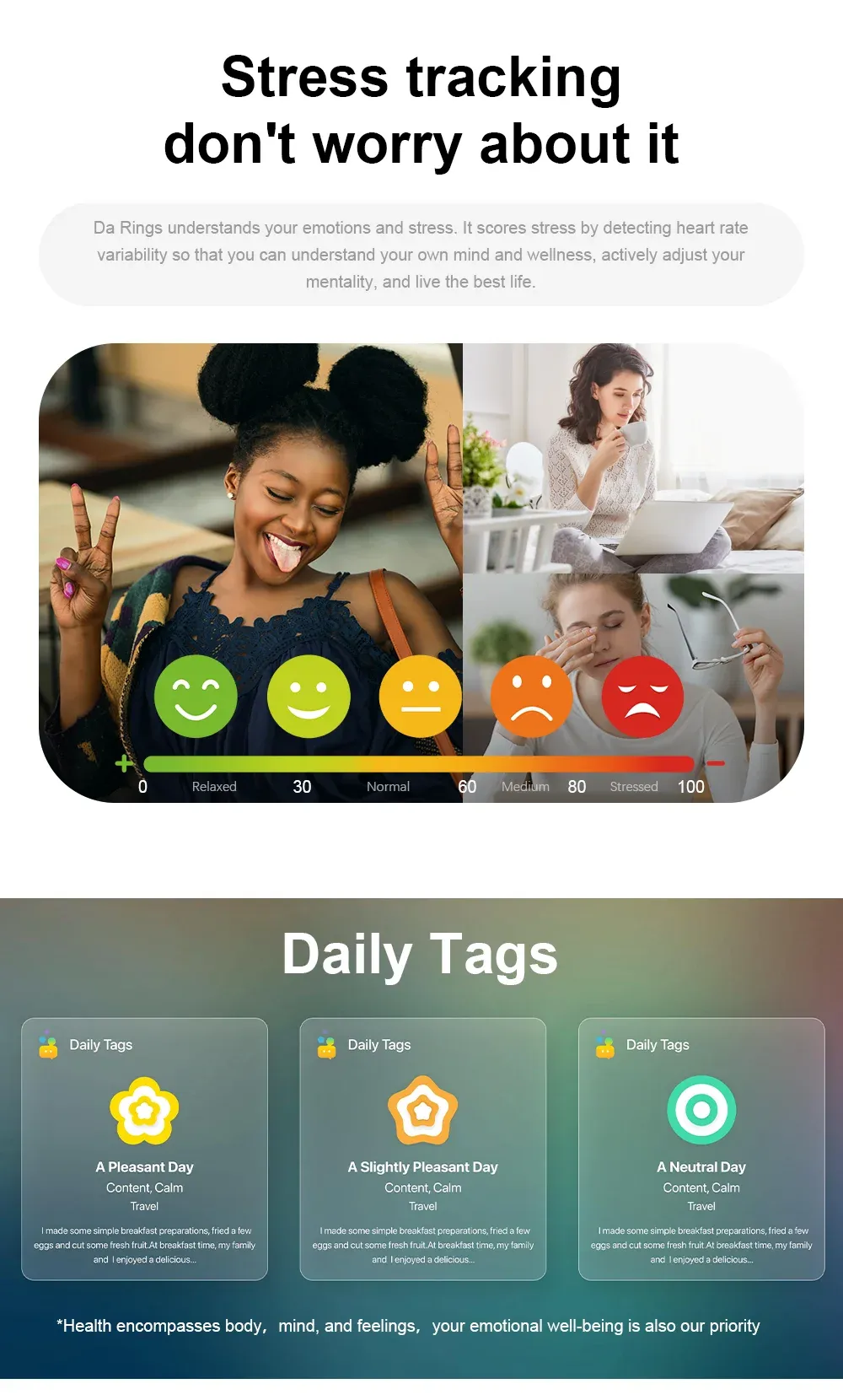 Health Tracker Smart Ring MY06