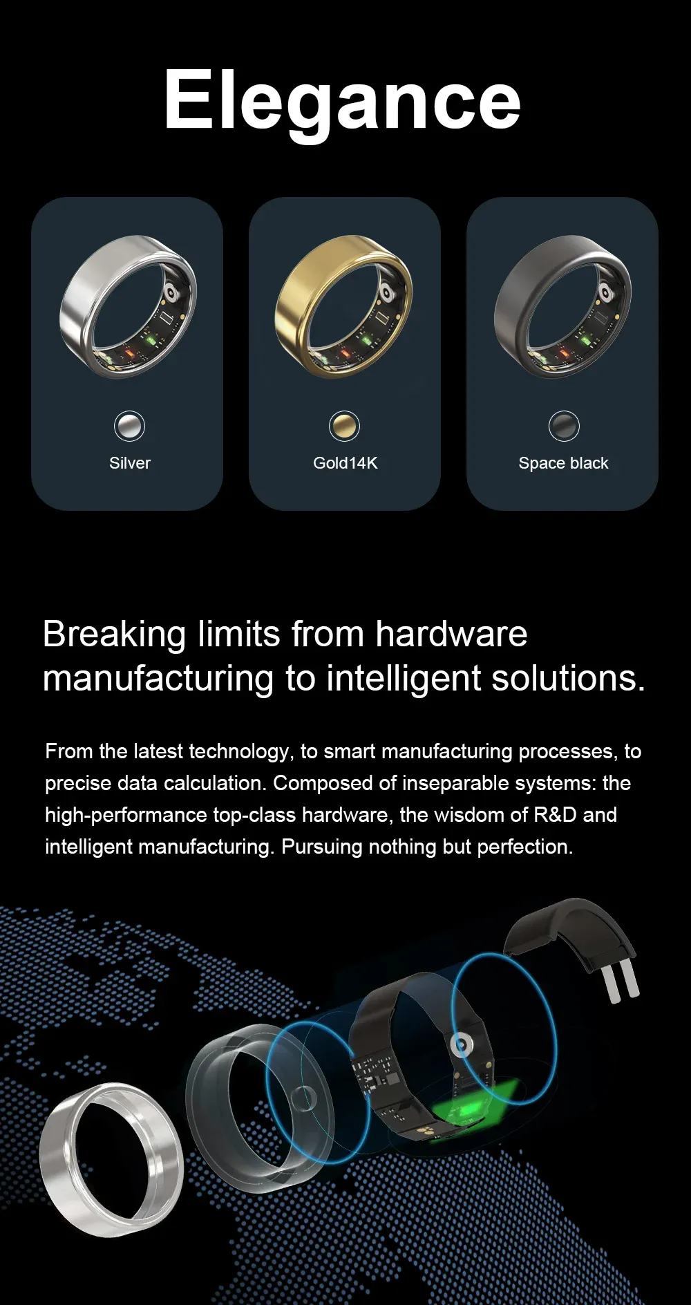 Health Tracker Smart Ring MY06