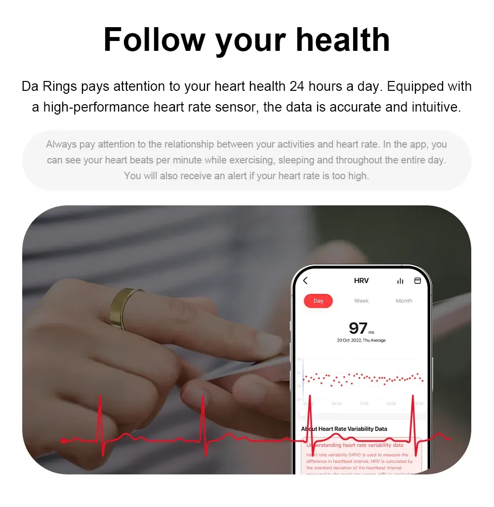 Health Tracker Smart Ring MY06
