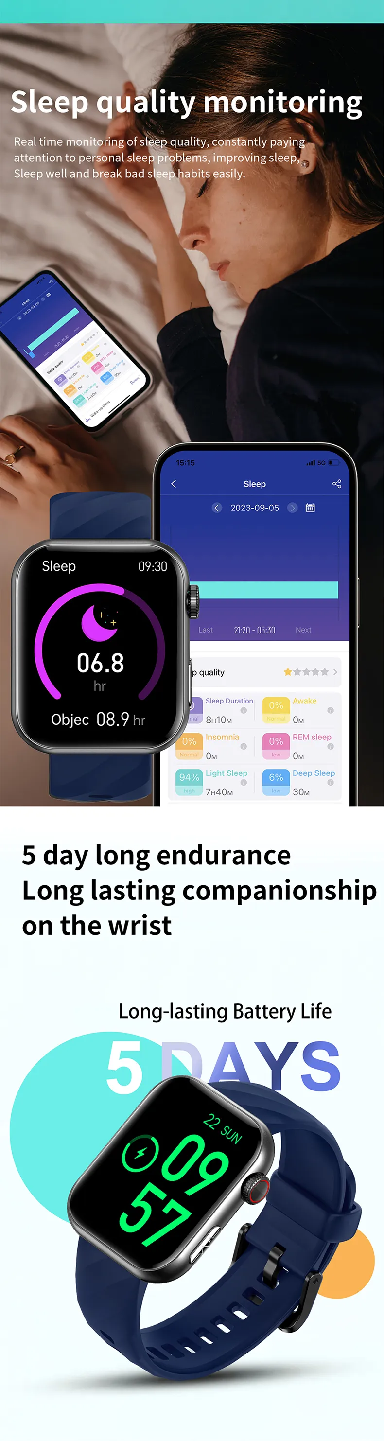 ECG Health Smartwatch NX13