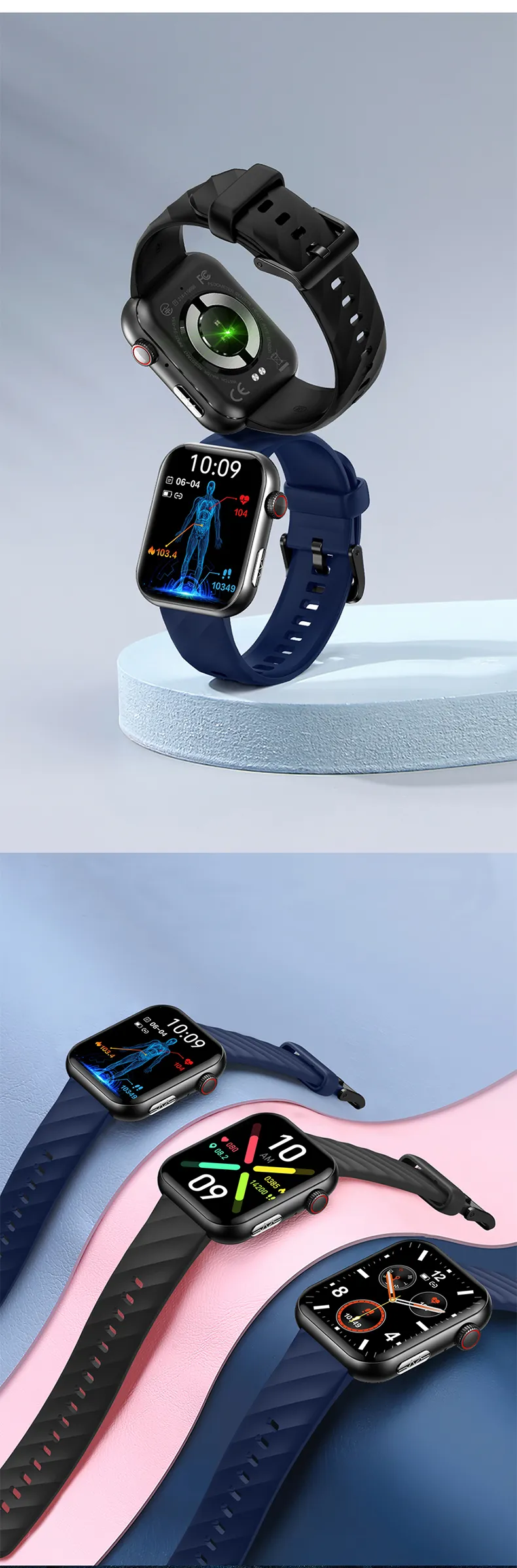 ECG Health Smartwatch NX13