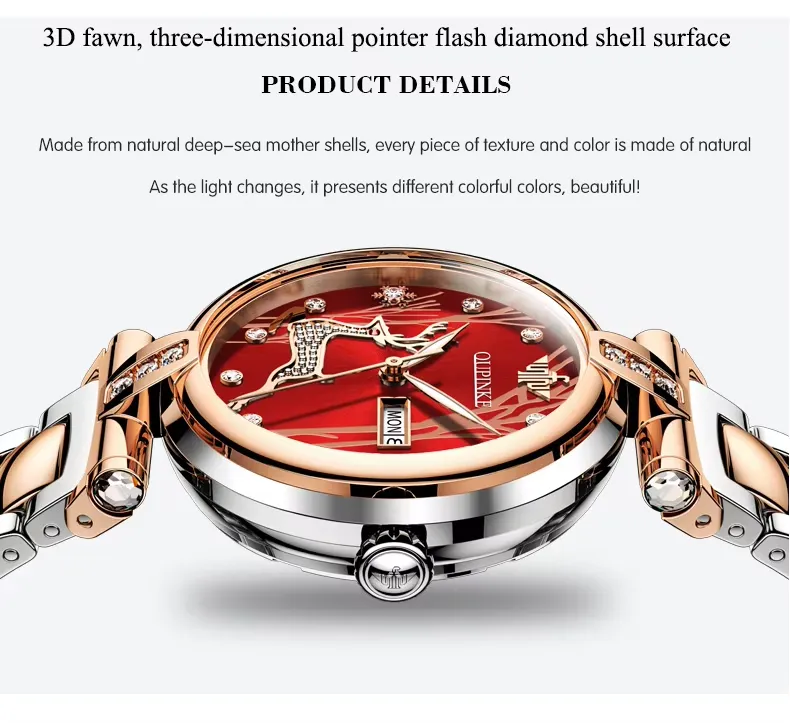 OUPINKE Women's Watch 3180