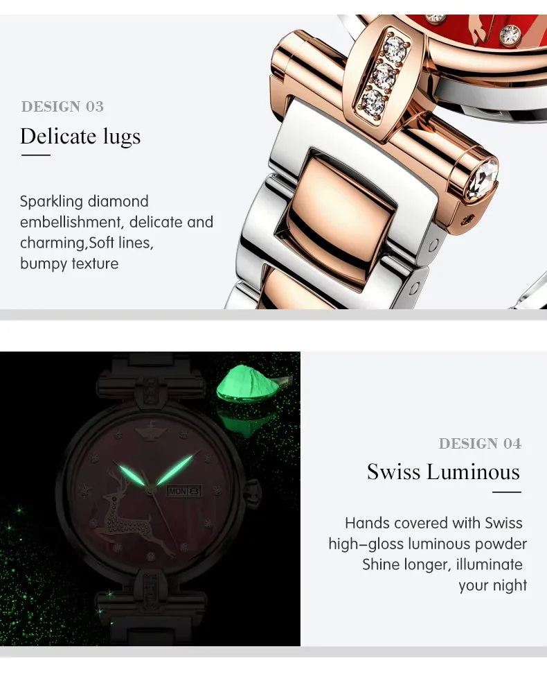 OUPINKE Women's Watch 3180