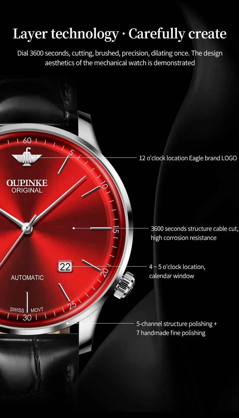 OUPINKE Men's Watch 3269