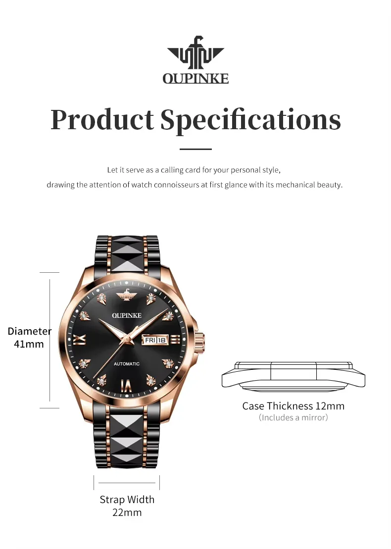 OUPINKE Men's Watch 3330