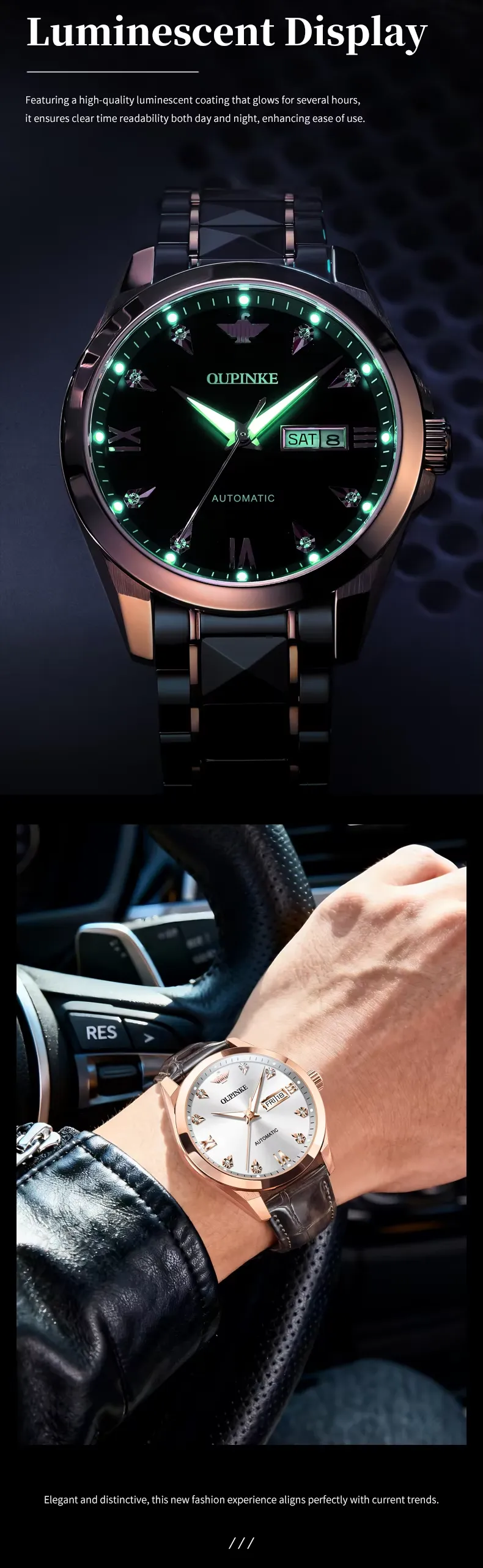 OUPINKE Men's Watch 3330