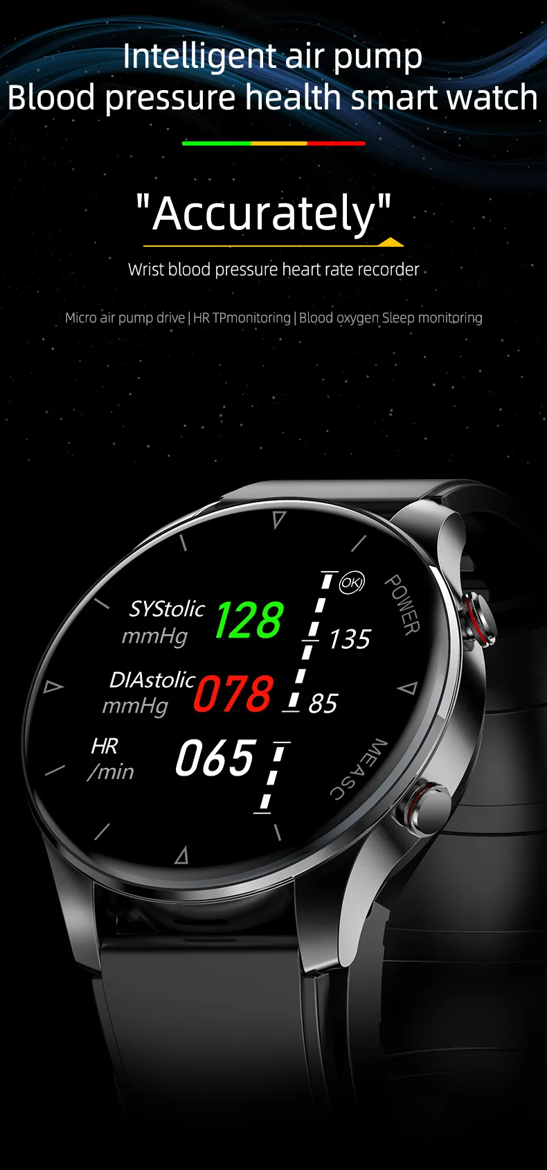 ECG Health Smartwatch P50