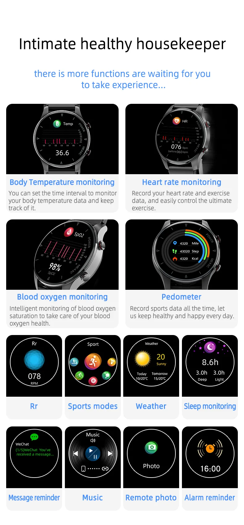 ECG Health Smartwatch P50