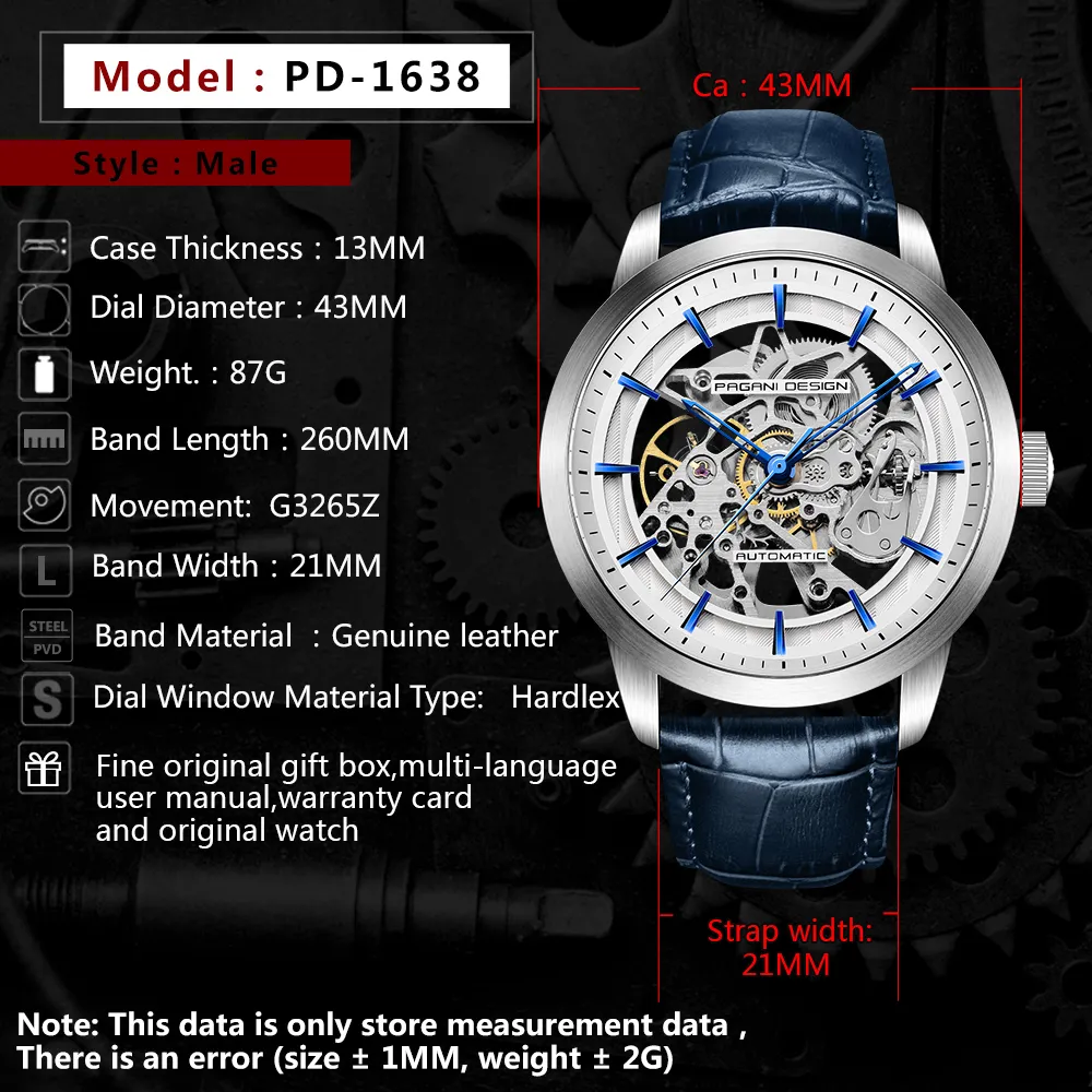 Pagani Design Men’s Watch 1638