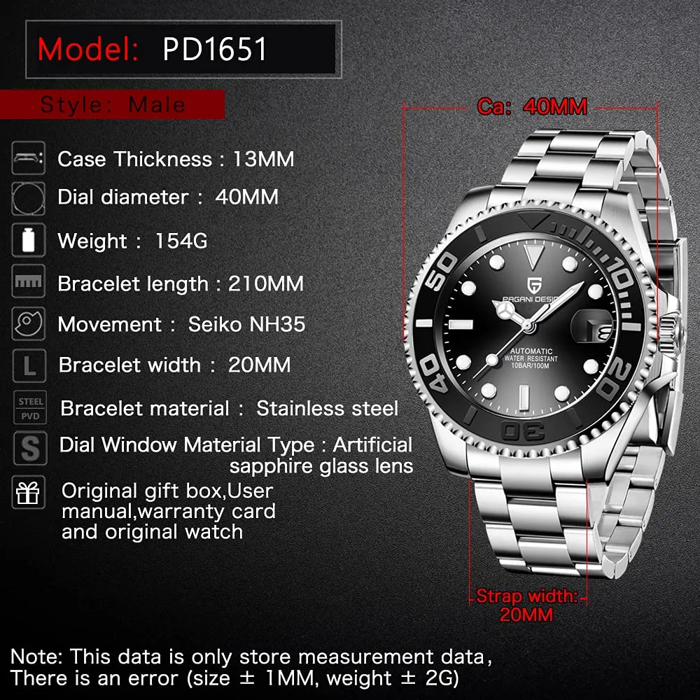 Pagani Design Men’s Watch 1651