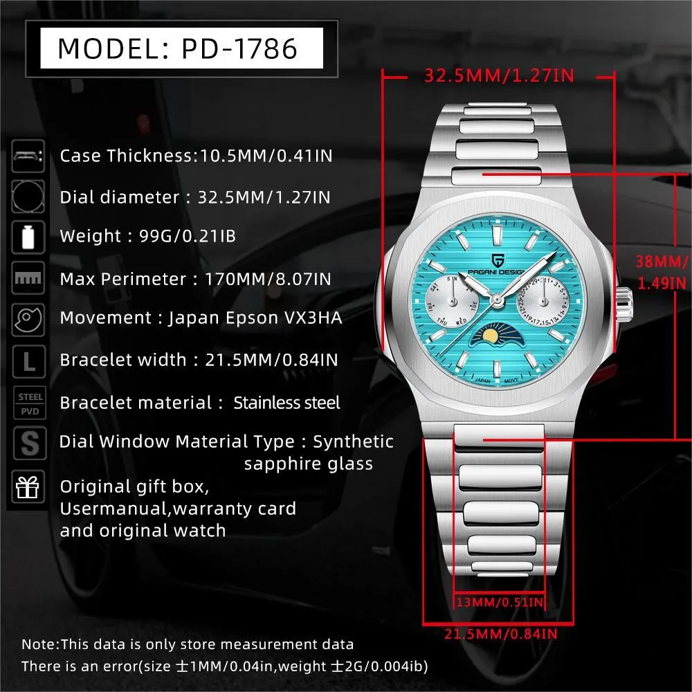 Pagani Design Men’s Watch PD1786