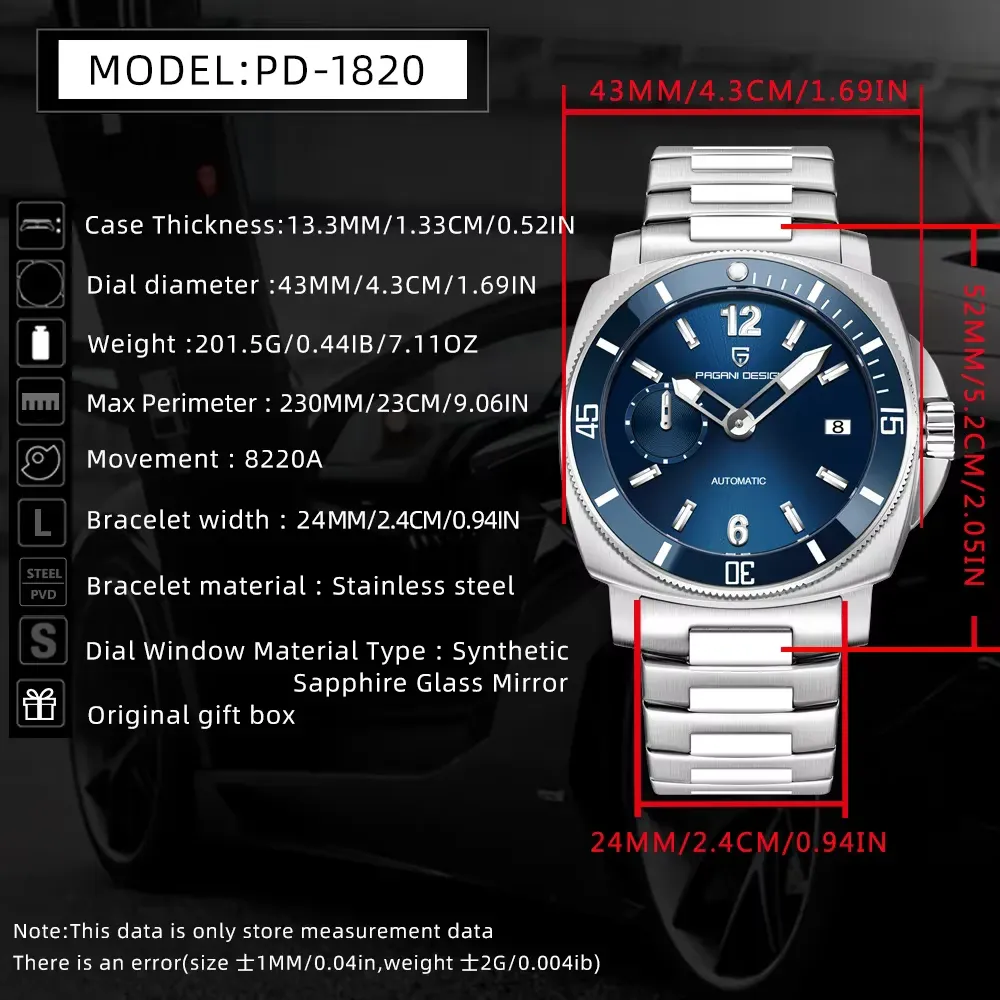 Pagani Design Men’s Watch 1820