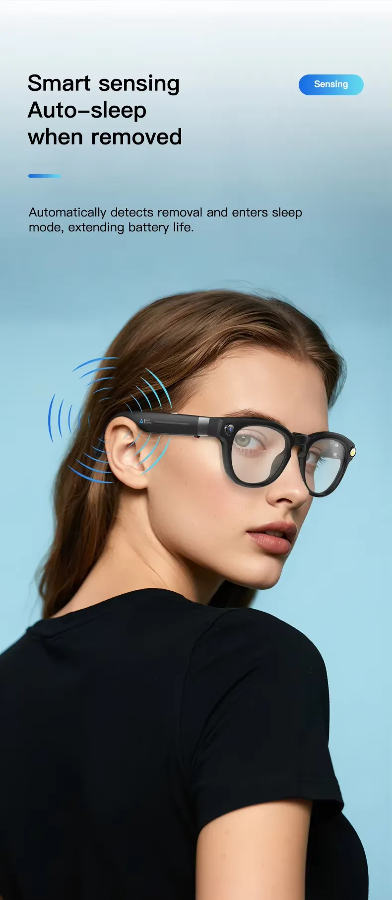 Olevs Smart Glasses Q8